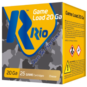 Rio Ammunition RC208 Game Load  20Gauge 2.75" 1oz 8Shot 25 Per Box/10 Case