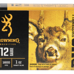 Browning Ammo B193111221 BXS Shotshell Deer 12Gauge 2.75" 1oz Sabot Slug Shot 5 Per Box/20 Case