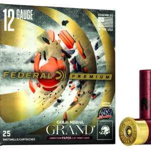 Federal GMT1718 Premium Gold Medal Paper 12Gauge 2.75" 1 1/8oz 8Shot 25 Per Box/10 Case