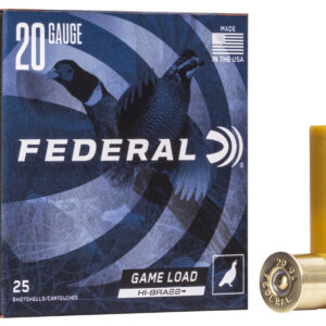 Federal H2045 Game-Shok High Brass 20Gauge 2.75" 1oz 5Shot 25 Per Box/10 Case