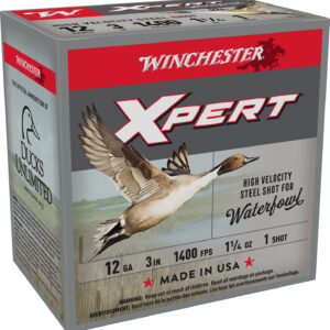 Winchester Ammo WEX123H1 Super X Xpert High Velocity 12Gauge 3" 1 1/4oz 1Shot 25 Per Box/10 Case