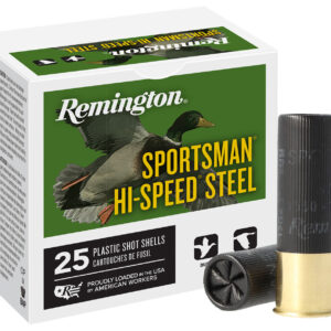 Remington Ammunition 20795 Sportsman Hi-Speed Steel 12Gauge 3" 1 1/4oz 3Shot 25 Per Box/10 Case