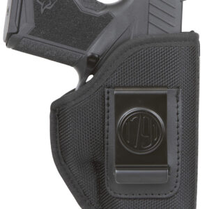 1791 Gunleather PNIWB1BLKR Premium Nylon  IWB Size 01 Black Ballistic Nylon Belt Clip Right Hand