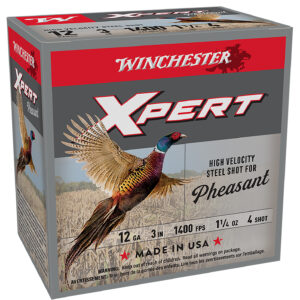 Winchester Ammo WEXP123H4 Xpert Pheasant Lead Free High Velocity 12Gauge 3" 1 1/4oz 4Shot 25 Per Box/10 Case