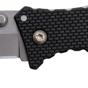 Cold Steel CS27DT Recon 1 Micro 2" Folding Tanto Plain Stonewashed 4034 SS Blade/ Black Griv-Ex Handle Includes Pocket Clip