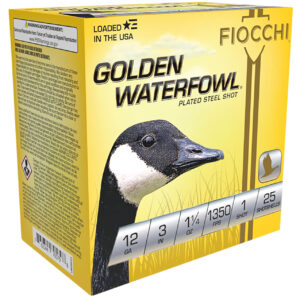 Fiocchi 123SGW1 Golden Waterfowl  12Gauge 3" 1 1/4oz 1Shot 25 Per Box/10 Case