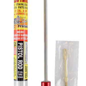 Pro-Shot 1PS82226 Micro-Polished Cleaning Rod .22 Cal & Up Pistol 8" Stainless Steel w/Swivel Handle