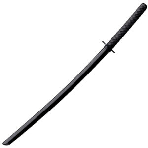 Cold Steel CS92BKKC Bokken Training Sword 30" Fixed Plain Black Polypropylene Blade 11.50" Black Imitation Cord Wrap Polypropylene Handle