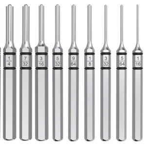 Real Avid AVAPK-RP Accu-Punch Roll Pin Silver Steel Universal Firearm 11 Pieces