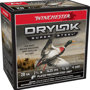 Winchester Ammo XS204 Drylok Super Steel Magnum 20Gauge 2.75" 3/4oz 4Shot 25 Per Box/10 Case
