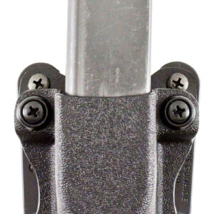 DeSantis Gunhide A86KJKKZ0 Quantico Single Mag Pouch OWB Black Kydex, Belt Clip Fits Belts Up To 1.50" Wide, Compatible w/Sig P365, Ambidextrous