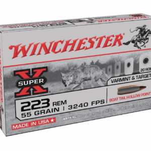 Winchester Super-X .223 Rem 55 Grain Boat Tail Hollow Point 20/Box