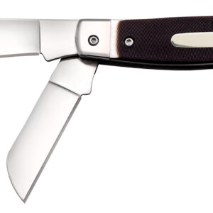 Cold Steel CSFLSTKMN Stockman  2"/2.30"/3.50" Folding Clip/Sheepsfoot/Spey Plain 8Cr13MoV SS Blade/Rough Black w/Polished Bolsters Bone Handle