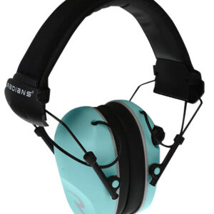 Radians R3220ECS R3200 Dual Mic Electronic Muff 23 dB Over the Head Aqua Blue