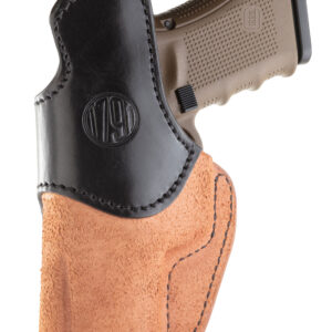 1791 Gunleather RCH4BLBR RCH  IWB Size 04 Black/Brown Leather Belt Clip Compatible w/Glock 17/S&W M&P Shield/Springfield XD Right Hand