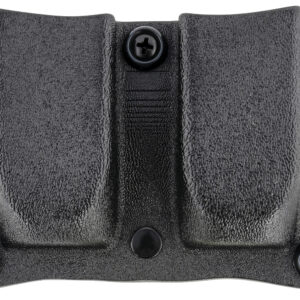 DeSantis Gunhide A87KJKKZ0 Quantico Double Mag Pouch OWB Black Kydex, Belt Clip Fits Belts Up To 1.50" Wide, Compatible w/Sig P365, Ambidextrous