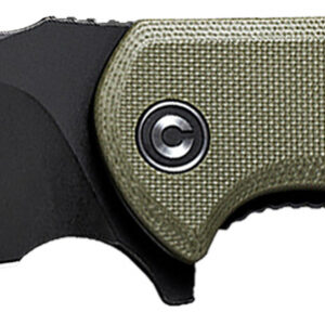 Civivi Knives C803F Praxis  3.75" Folding Plain Black Stonewashed 9Cr18MoV SS Blade, OD Green Textured G10 Handle