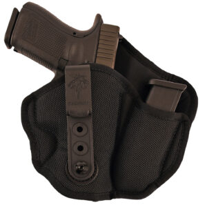 DeSantis Gunhide M89BAD6Z0 Inner Piece 2.0 AIWB Black Ballistic Nylon Belt Clip Compatible w/Glock 42/Colt Officer/Kel-Tec P-11 Right Hand