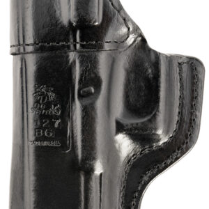 DeSantis Gunhide 127BAB6Z0 Inside Heat  IWB Black Leather Belt Clip Fits Glock 19/19 Gen 5/19X/23/32/45 Right Hand