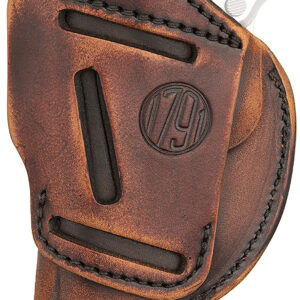 1791 Gunleather 4WH1VTGR 4-Way  IWB/OWB Size 01 Vintage Leather Belt Clip Fits 1911 3-4" Right Hand