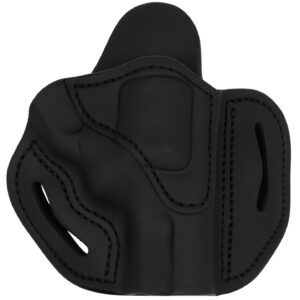 1791 Gunleather RVH2SSBLR RVH2S  OWB Size 02S Stealth Black Leather Belt Slide Fits S&W K Frame Right Hand