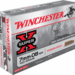 Winchester Super-X Power-Point Rifle Ammunition - 7mm-08 Rem. 140 Grain 20/Box