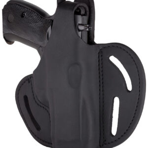 1791 Gunleather BHX3SBLR BHX  OWB Size 03 Stealth Black Leather Belt Slide Compatible w/Glock/S&W M&P Shield Right Hand
