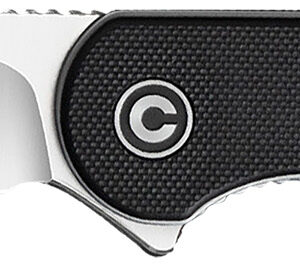 Civivi Knives C907A Elementum  2.96" Folding Plain Satin D2 Steel Blade, 4.03" Black Textured G10 Handle