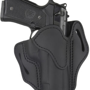 1791 Gunleather ORBH23SBLR BH2.3 Optic Ready OWB Size 2.3 Stealth Black Leather Belt Slide Compatible w/Glock 17/S&W M&P Shield Right Hand