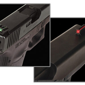 TruGlo TG131S1 Fiber-Optic  Red/Fiber Optic Front Sight-Green/Fiber Optic Rear Sight Sig Sauer P-Series #8 Front/#8 Rear