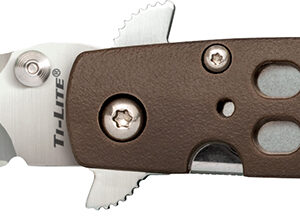 Cold Steel CS-26SK4 Ti-Lite  4" Folding Plain Kris AUS 10A Steel Blade/Flat Dark Earth Griv-Ex Handle