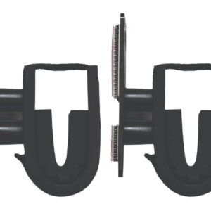 Rugged Gear 10030 Dual Lock Gun Holder Rifle/Shotgun Black Metal