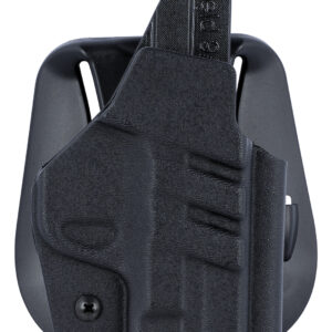 1791 Gunleather TACPDHOWBSHIELDBLKR Tactical Kydex  OWB Black Kydex Paddle Fits S&W M&P Shield/S&W M&P Shield Plus