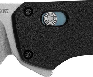 Kershaw 2047 Layup  3.40" Folding Drop Point Plain Stonewashed D2 Steel Blade, Black GFN Handle