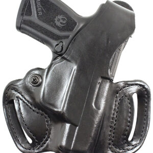 DeSantis Gunhide 085BAZ9Z0 Thumb Break Mini Slide OWB Black Leather Belt Slide Fits Kel-Tec PMR30 Right Hand