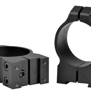 Warne 14B1M Maxima  Matte Black Steel 30mm Tube Medium Vertical Split Dovetail, 0 MOA Fits CZ 527