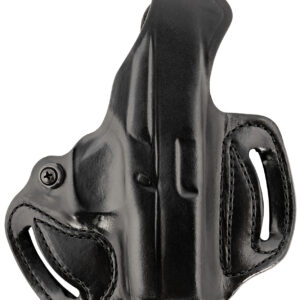 DeSantis Gunhide 085BA8BZ0 Thumb Break Mini Slide OWB Black Leather Belt Slide Fits Glock 43/43x/48 Belt 1.75" Wide Right Hand