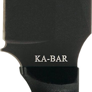 Ka-Bar 1278 Warthog Heavy Duty 6.75" Fixed Clip Point Plain Black SK-5 High Carbon Blade TPR Black Handle