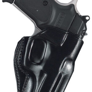 Galco SG858B Stinger  OWB Black Leather Belt Slide Fits S&W M&P .380 Shield EZ Fits 3-3.30" Barrel Right Hand