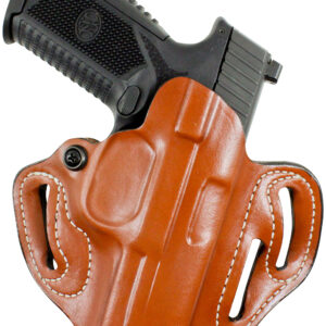 DeSantis Gunhide 002TB8WZ0 Speed Scabbard  OWB Tan Leather Belt Slide Fits Springfield Prodigy w/wo Red Dot Fits 5" Barrel Left Hand