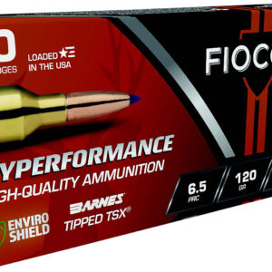 Fiocchi 65PRCTT Hyperformance  6.5PRC 120gr Barnes Tipped TSX 20 Per Box/10 Case