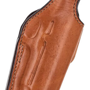 Bianchi 17632 19L Thumbsnap Belt Holster Size 19 Open Bottom Style made of Leather with Tan Finish & Belt Loop Mount Type fits Ruger SR1911 & Springfield 1911-A1 for Right Hand