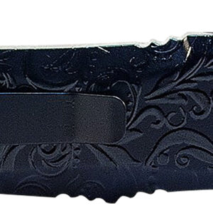 Templar Knife MMDG131 Gen II Maiden Gloss Slim 3.43" OTF Dagger Plain Black Oxide Stonewashed 440C SS Blade, 5.05" Black Gloss Aluminum Handle, Glass Breaker