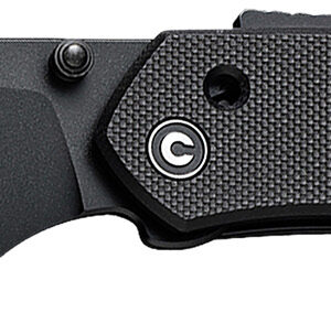 Civivi Knives C22036-1 Vision FG  3.54" Folding Tanto Plain Black Nitro-V Steel Blade, Black Textured G10 Handle