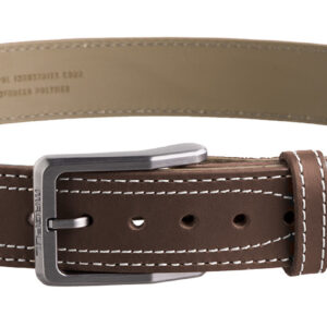 Magpul MAG127600132 Tejas EL Pistolero Chocolate Brown Bull Hide 32" 1.50" Wide Buckle Closure