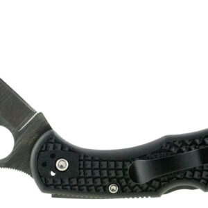 Spyderco C11PBK Delica 4  2.88" Folding Drop Point Plain VG-10 SS Blade/Black  Textured FRN Handle Includes Pocket Clip