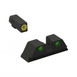 Meprolight ML40889 Hyper-Bright Yellow Ring Front/Green Rear Sights for FN 509