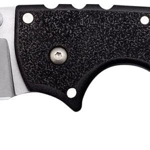 Cold Steel CS62RQZ 4-Max Scout 4" Folding Drop Point Plain Stonewashed/6" Black Griv-Ex Handle Includes Belt Clip
