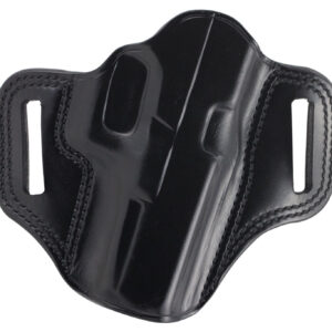 Galco CM228B Combat Master  OWB Black Leather Belt Slide Compatible w/Glock 20/21/37, Belt 1.75" Wide Right Hand