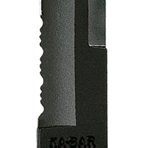 Ka-Bar 1245 Tanto  8" Fixed Tanto Part Serrated Black 1095 Cro-Van Blade, Black Kraton G Handle, Includes Sheath